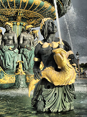 Image showing Paris - fountain of the seas