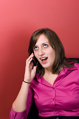 Image showing Woman On The Phone