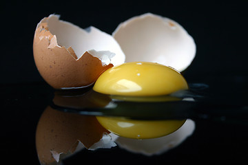 Image showing Still-life with a broken egg [3]