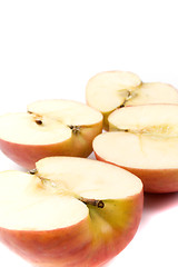 Image showing apple halves