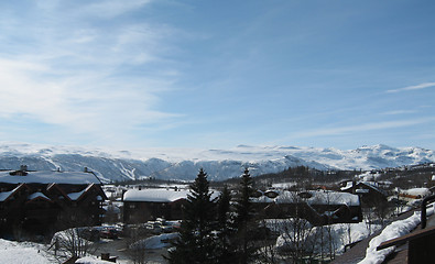 Image showing Beitostølen overlooking the mountains