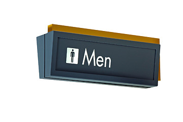 Image showing Mens Restroom Sign