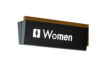 Image showing Womens Restroom Sign