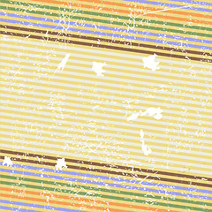 Image showing Retro striped grunge background 