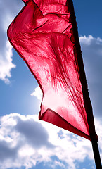 Image showing red banner