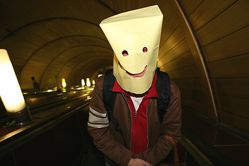 Image showing Package-Head, Funny Smiling Man