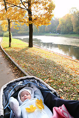 Image showing baby in sidercar