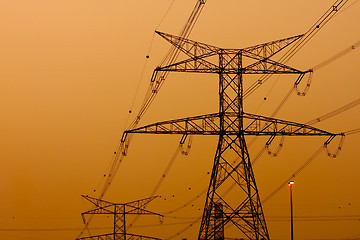 Image showing Electricity Pylons