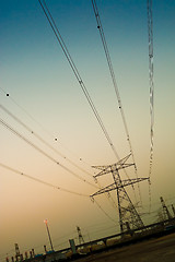 Image showing Electricity Pylons