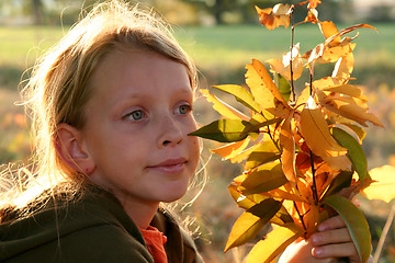 Image showing Autumnal portrait