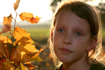 Image showing Autumnal portrait