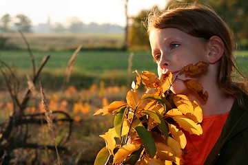 Image showing Autumnal portrait