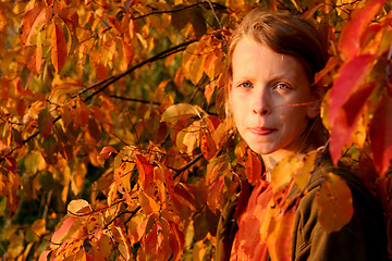 Image showing Autumnal portrait