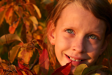 Image showing Autumnal portrait