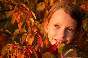 Image showing Autumnal portrait