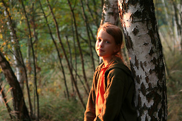 Image showing Autumnal portrait