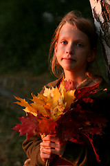 Image showing Autumnal portrait