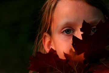 Image showing Autumnal portrait