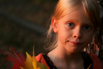 Image showing Autumnal portrait