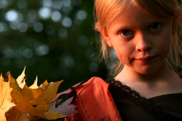 Image showing Autumnal portrait