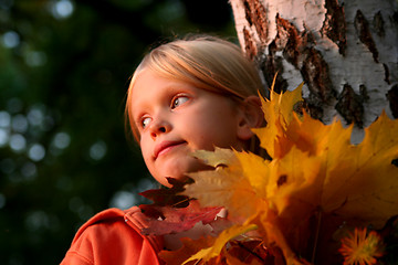 Image showing Autumnal portrait