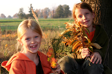 Image showing Autumnal walk