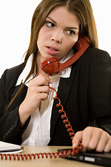 Image showing Woman on the phone