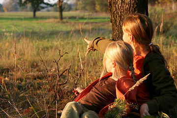 Image showing Autumnal walk