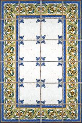 Image showing Country tiles blue