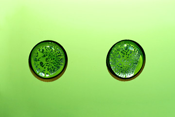 Image showing Green buttons tiles