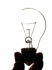 Image showing Lamp bulb on white