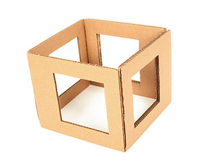 Image showing Cardboard box with holes