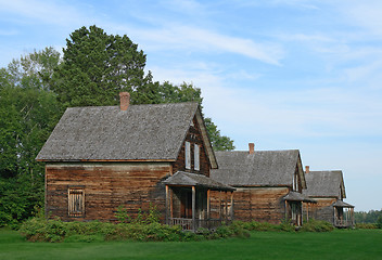 Image showing Old wooden country houses