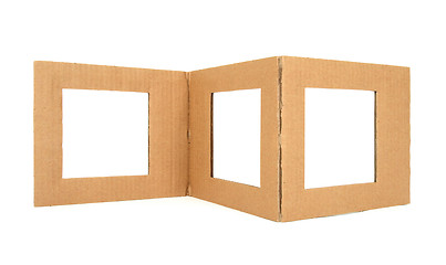 Image showing Cardboard frame with copy space