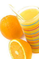 Image showing juice and oranges