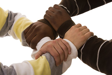 Image showing multiracial team