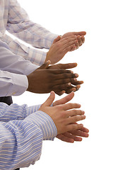 Image showing multiracial hands