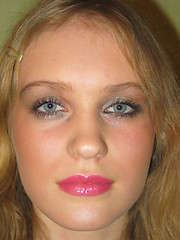 Image showing girl with make up