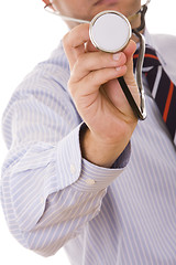 Image showing stethoscope in the doctor hand