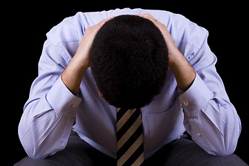 Image showing businessman with a depression