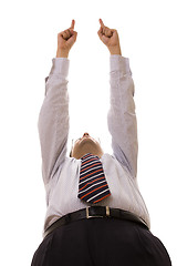 Image showing businessman pointing