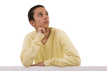 Image showing young man thinking