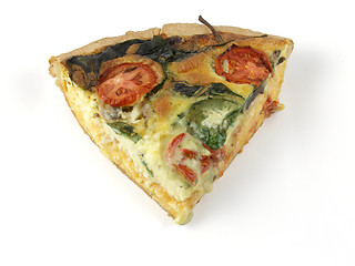 Image showing Quiche slice