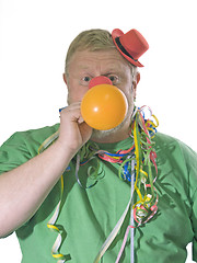 Image showing Clown with balloon