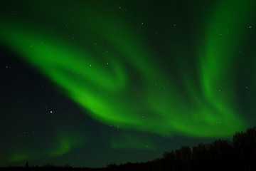 Image showing Growing Aurora swirl