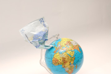 Image showing euro globe