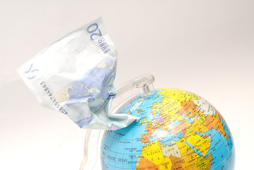 Image showing euro globe