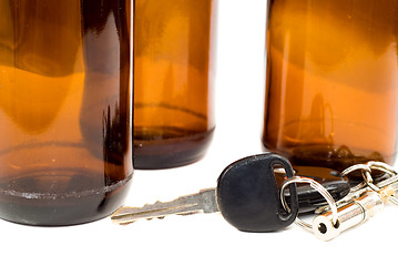 Image showing Drinking And Driving Concept