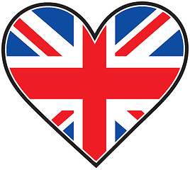 Image showing England Heart Flag