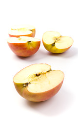 Image showing apple halves